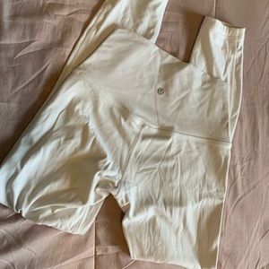 White Lululemon Align High Rise Pants